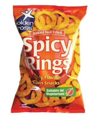 GOLDEN CROSS SPICY RINGS 150g (12 PACK)