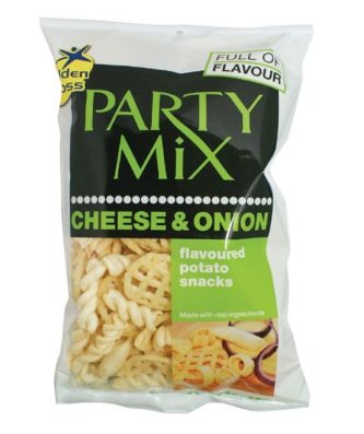 Golden Cross Party Mix Cheese & Onion Snacks 125g (12 Pack)