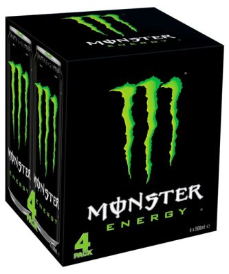 Monster 4 Pack Energy Drink Original 500ml (6 x 4 Pack)