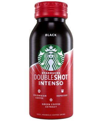 STARBUCKS DOUBLESHOT INTENSO BLACK 200ml GLASS BOTTLES (12PACK)