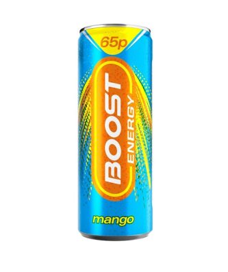 Boost Energy Drink Mango 250ml 75p 24 Pack