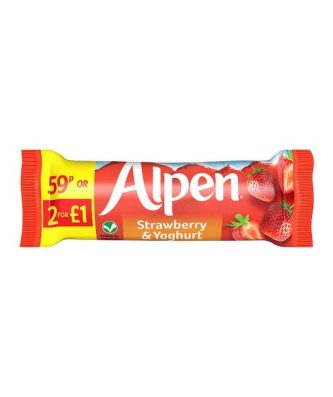 Alpen Bars Strawberry & Yoghurt 29g 24 Pack 59p