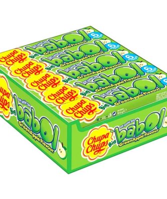 Chupa Chups Babol Green Apple Bubble Gum 27.6g (20 Pack)