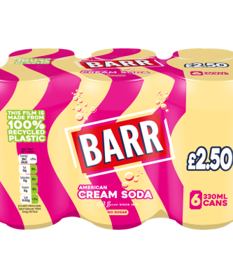 Barrs American Cream Soda 330ml 4 x 6 Pack £2.29