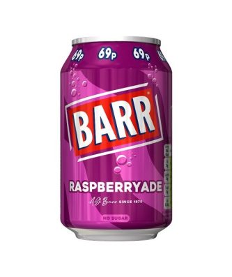 Barrs Raspberryade 330ml 69p 24 Pack