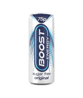 Boost Energy Drink Sugar Free 250ml 75p 24 Pack