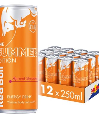 Red Bull Energy Drink Summer Edition Apricot Strawberry 250ml £1.45 (12 Pack)