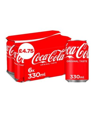 Coca Cola Cans 330ml 4 x 6 Pack £4.75