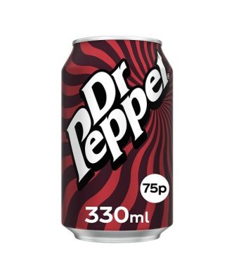 Dr Pepper 330ml Cans 75p (24 Pack)