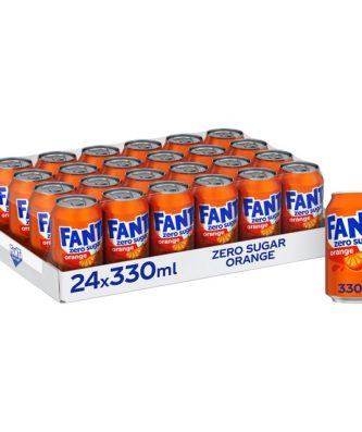 Fanta Orange Zero Cans GB 330ml (24 Pack)