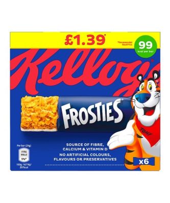 Kelloggs Frosties Cereal Bar 25g £1.39 (14 x 6 Pack)