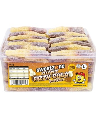 Sweetzone Giant Fizzy Cola Bottles 742g