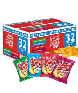 Golden Wonder Crisps Big Variety Selection 25g 32 Pack