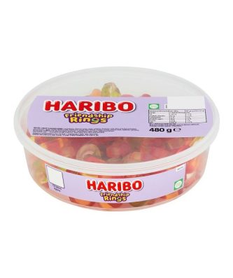 Haribo Tubs Friendship Rings 480g (150 Pieces)