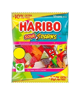 HARIBO £1.25 SOUR SPARKS 140g (12 PACK)