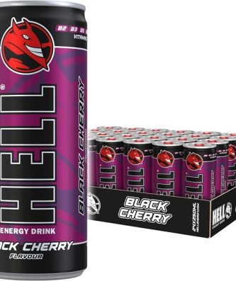 Hell Energy Drinks Black Cherry 250ml 24 Pack 79p