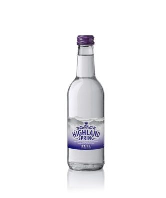 Highland Spring Still Water Glass Bottle 330ml (24 Pack)