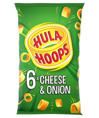 KP Hula Hoops Cheese & Onion 24g 30 x 6 Pack
