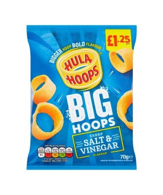 Hula Hoops Big Hoops Salt & Vinegar £1.25 70g (20 Pack)