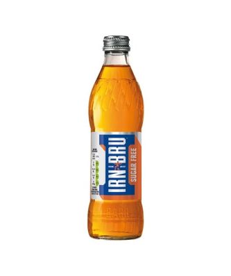 Barrs Sugar Free Irn Bru Glass Bottles 330ml (24 Pack)