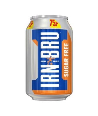 Barrs Irn Bru Sugar Free Cans 330ml 24 Pack 75p