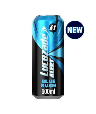 Lucozade Alert Blue Rush 500ml £1 12 Pack