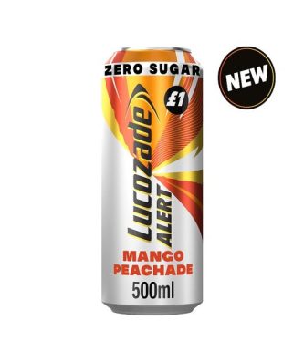 Lucozade Alert Mango Peachade 500ml £1 (12 Pack)