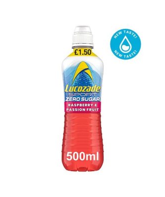 Lucozade Sport Zero Raspberry & Passionfruit £1.50 500ml (12 Pack)