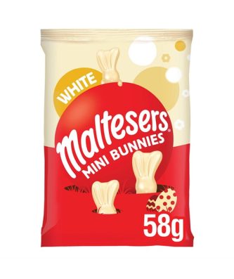 Malteser White Chocolate Mini Bunnies 58g 24 Pack
