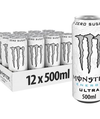 Monster Energy Drink Ultra White no Price Marked 500ml 12 Pack