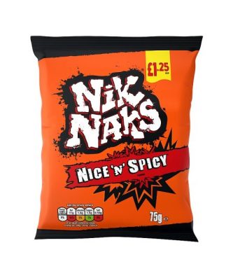 Nik Naks Nice 'n' Spicy 75g £1.25 20 Pack