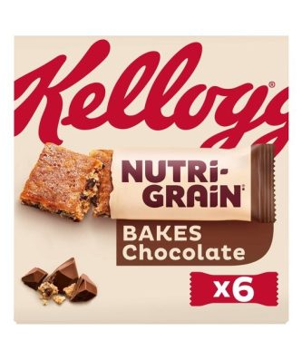 Kelloggs Nutri-Grain Bakes Chocolate 45g (6 x 6 Pack)