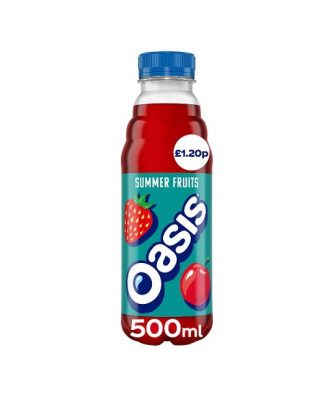 Oasis Summer Fruits 500ml £1.20 (12 Pack)