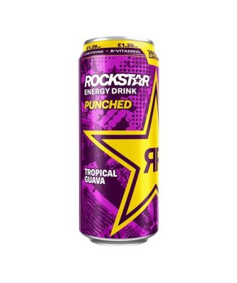 Rockstar Energy Drink Punched Tropical Guava £1.29 500ml 12 Cans