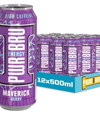 PWR BRU Maverick Berry 500ml (12 Pack)