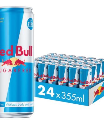Red Bull Energy Drink Sugar Free 355ml 24 Pack £1.90