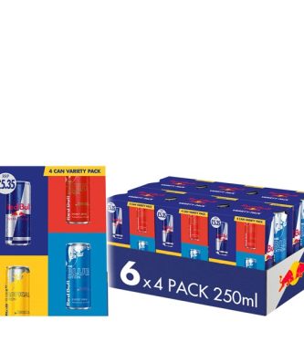 Red Bull Energy Drink Editions Variety Pack 250ml 6 x 4 Pack £5.35