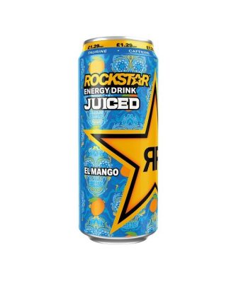 Rockstar Energy Drink Juiced El Mango £1.29 500ml 12 Cans