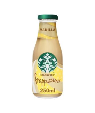 Starbucks Frappuccino Vanilla Glass Bottles 250 ml (8 Pack)