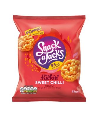 Snack A Jacks Kickin Sweet Chilli 23g (24 Pack)