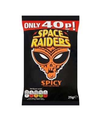 Space Raiders Spicy 25g 40p (36 Pack)