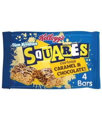 Kelloggs Rice Krispies Squares Caramel & Chocolate 28g (11 x 4 Pack)