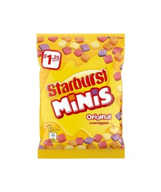 Starburst Minis Original 125g 12 Pack £1.25