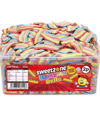 Sweetzone Rainbow Belts 805g 2p (350 Pieces)