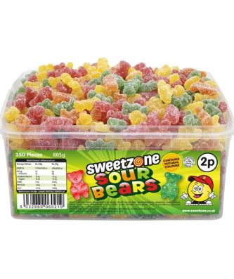 Sweetzone Tubs Sour Bears 805g 2p 350 Pieces
