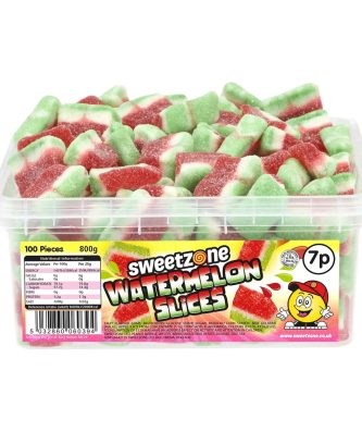 Sweetzone Tubs Watermelon Slices 800g 7P (100 Pieces)