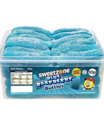 Sweetzone Tubs Fizzy Blue Raspberry Bottles 742g