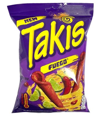 TAKIS FUEGO CHILLI & LIME CORN SNACK 180g (10 Pack)