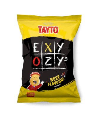 Tayto Exy Ozy's Beef Flavoured Baked Corn Snacks 80g 12 Pack