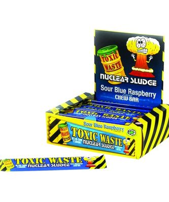 Toxic Waste Nuclear Sludge Blue Raspberry Chew Bar 20g (50 Pack)